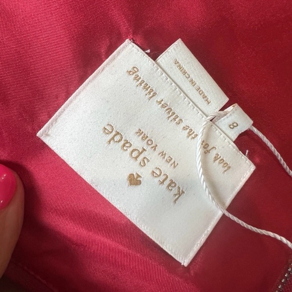 Kate Spade Red and Black Midi Dress - Picture 5 of 5